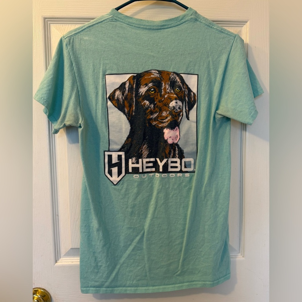 Heybo Outdoors Dog Graphic T-Shirt - Teal